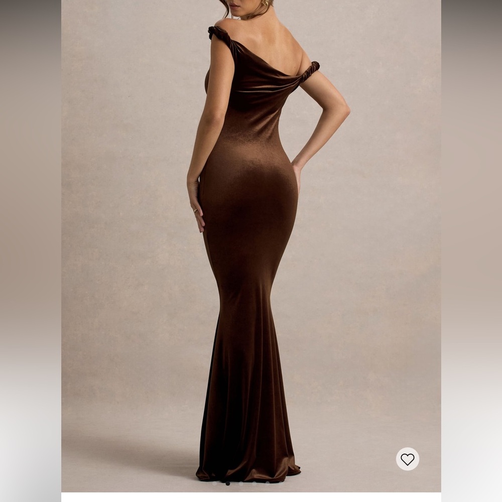 Sophisticated Backless Brown Dress